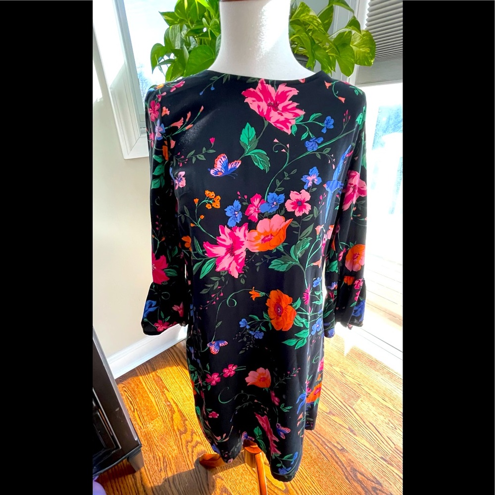 Adorable black floral Old Navy Dress